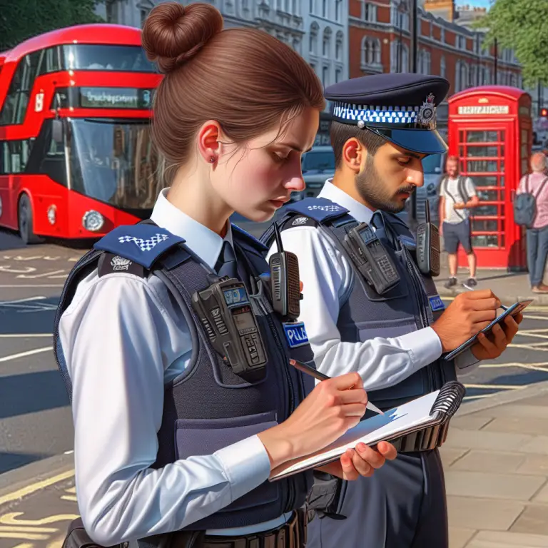 Animated UK Police officers