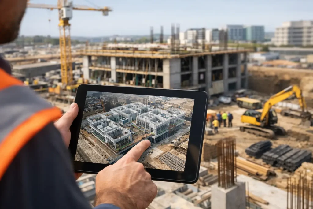 CAD Overlays for Construction Site Monitoring