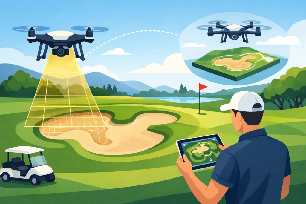 How Golf Clubs Map Bunkers with Drone Surveys