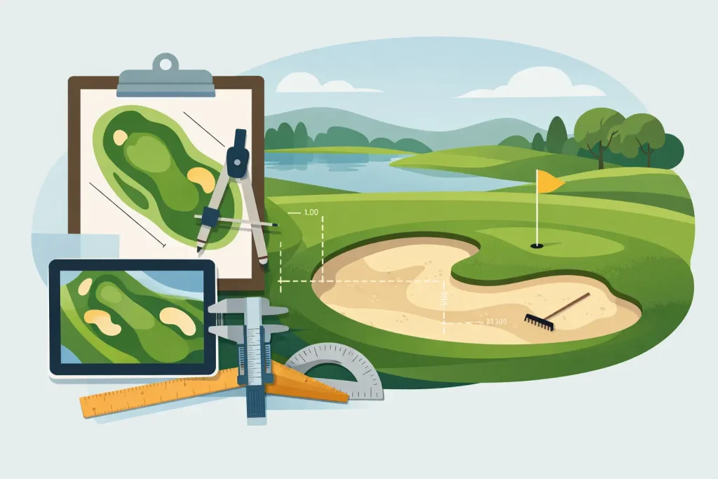 Golf Bunker Measurements for Accurate Course Planning