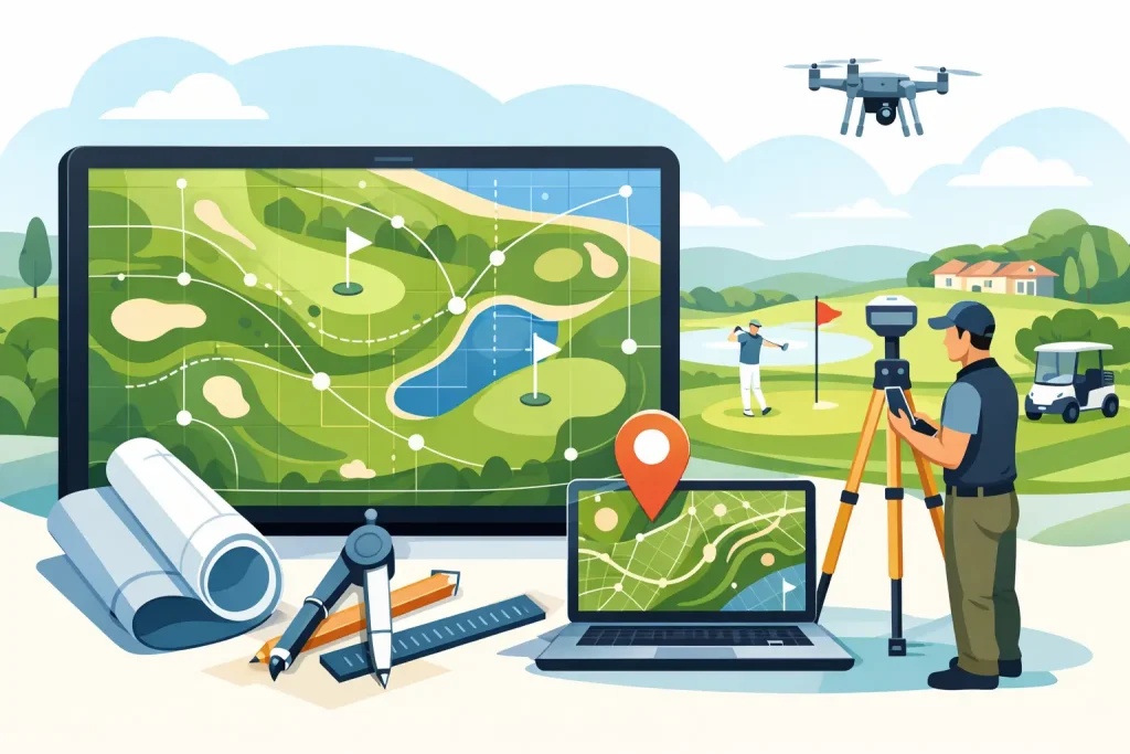 Golf Course Remapping Project Example in Practice