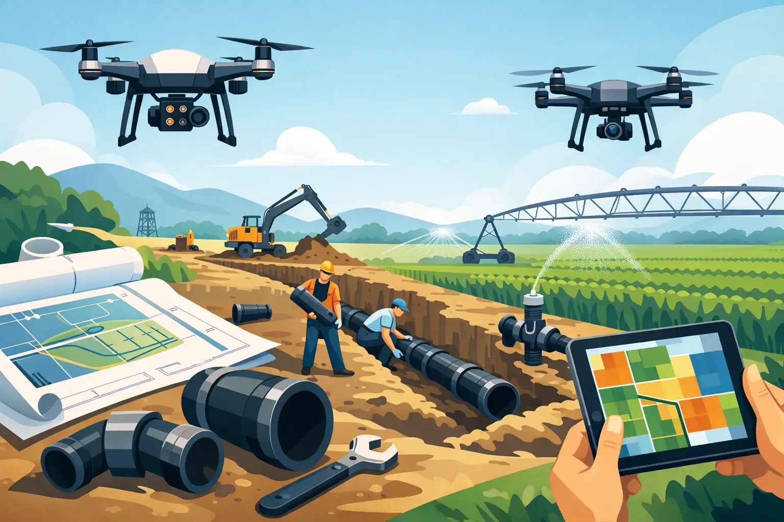 How to Plan Irrigation Pipe Replacement Well