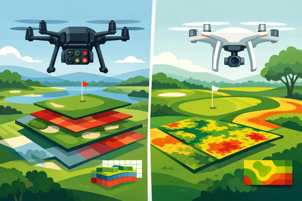 Multispectral Imagery Versus NDVI for Golf Courses