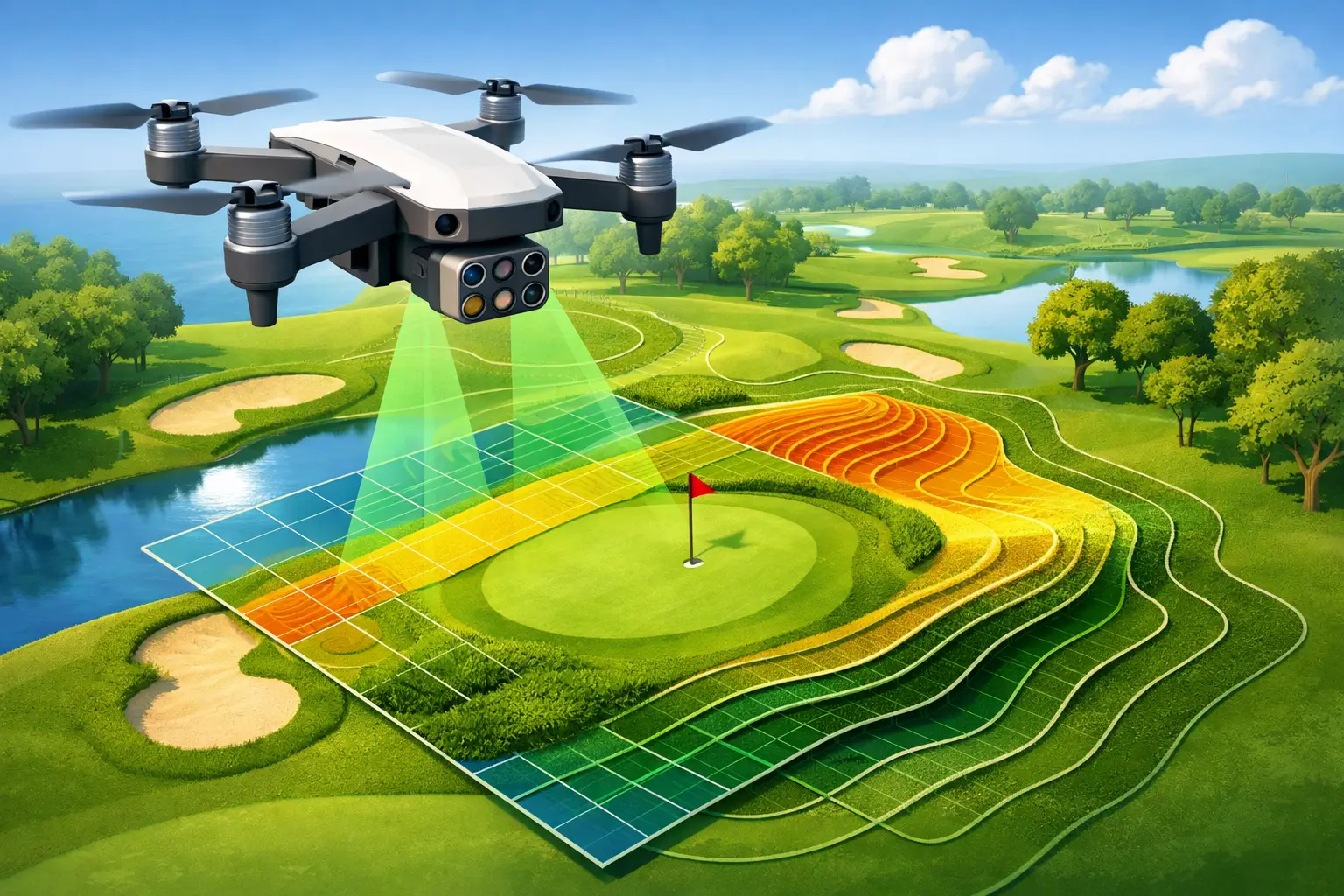 Are Drones Accurate for Golf Course Surveys?