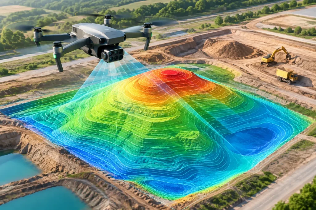 How to Measure Earthworks With Drones Accurately
