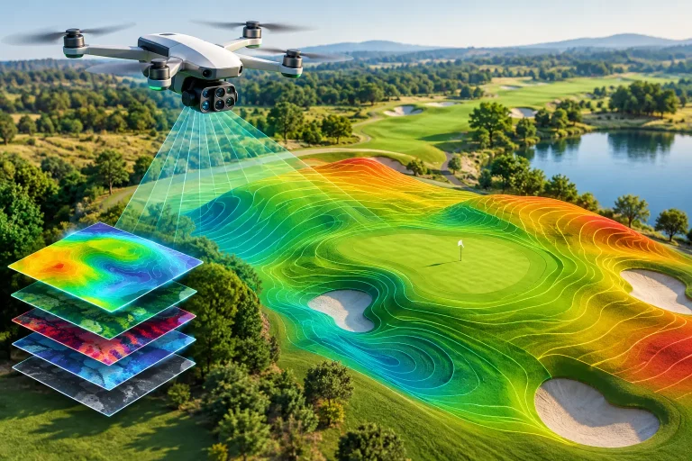 How Drones Create Topography for Golf Courses
